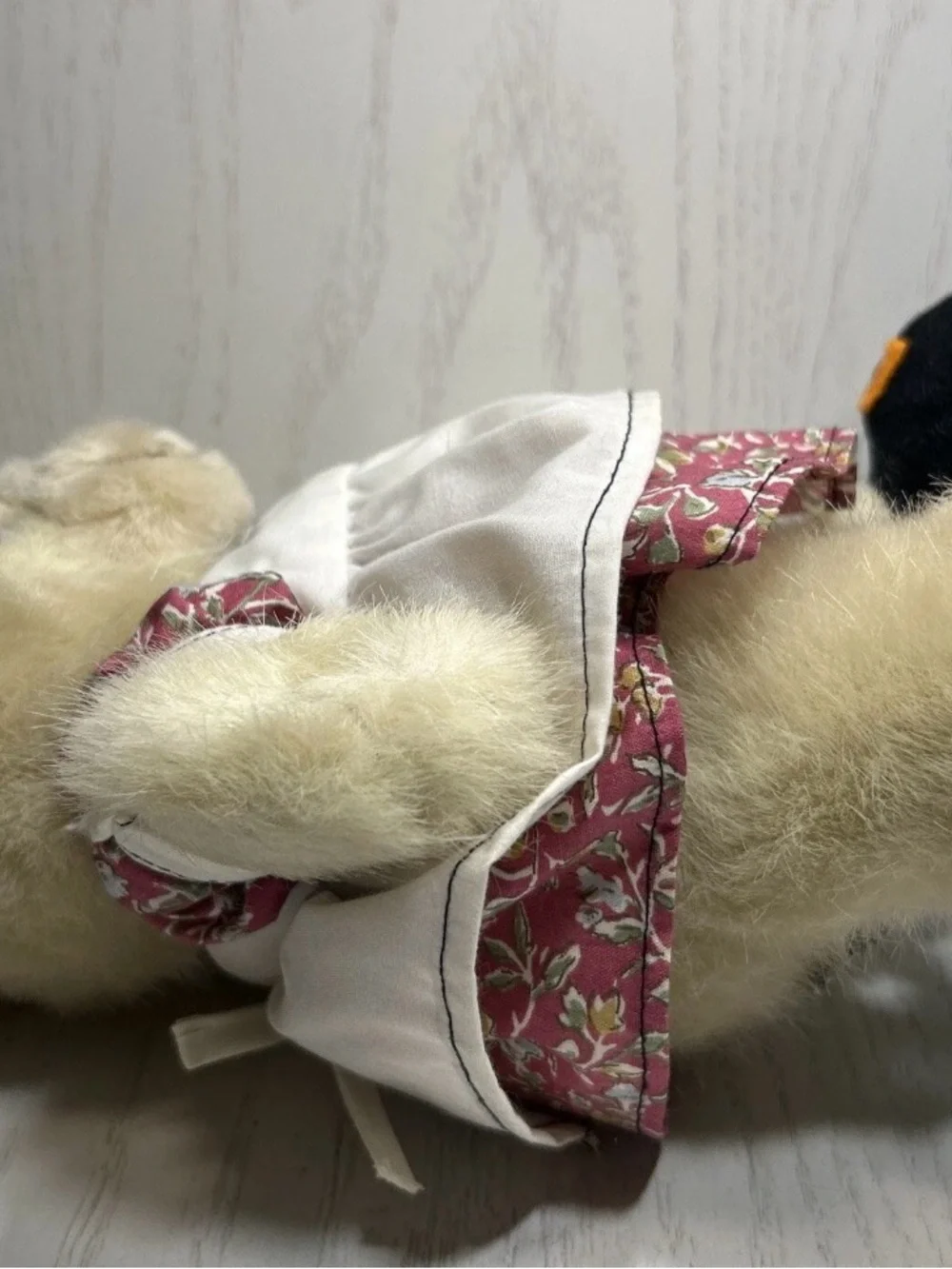 Vintage RUSS Teddy Bear Dressed In Colonial Clothes Korea November Bear 11”